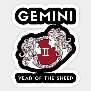 GEMINI / Year of the SHEEP Sticker